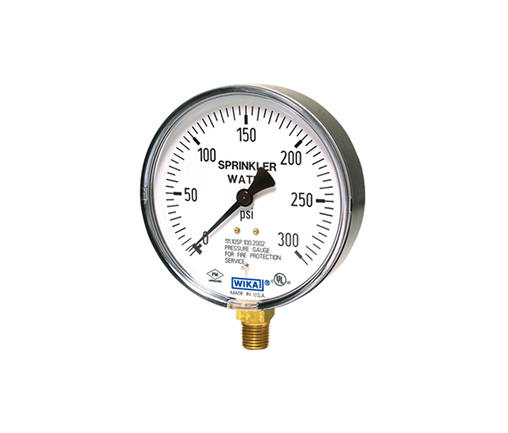 WIKA Type 111.10SP Fire Sprinkler Pressure Gauge 0-300 PSI 4233761 thumbnail