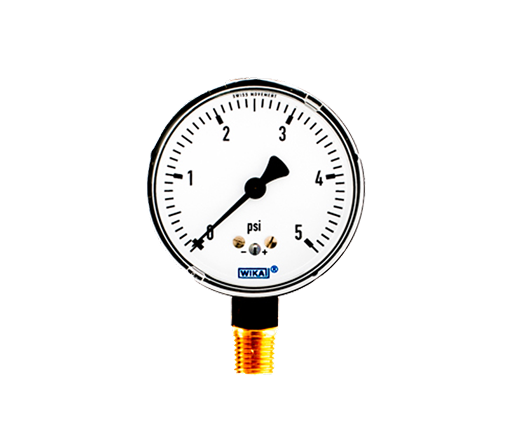 WIKA Type 611.10 Low Pressure Gauge 0-5 PSI 9851933